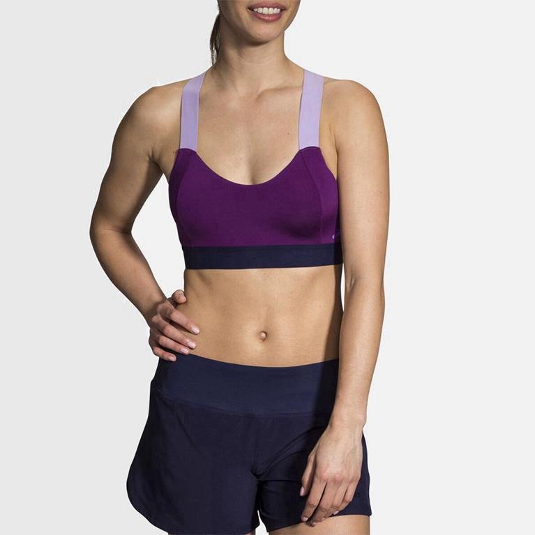 Brooks Hot Sports - Run Bra Mujer - Moradas (QC2731589)